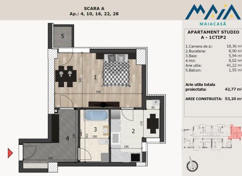 Maia Teilor | Studio | Zona ULTRACENTRALA