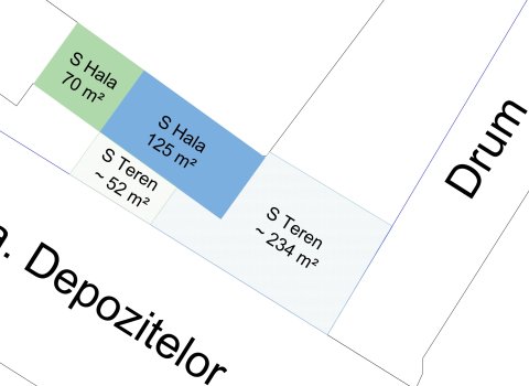 Hala 70 mp + teren 52 | Spatiu Comercial | Pitesti | Strada Depozitelor