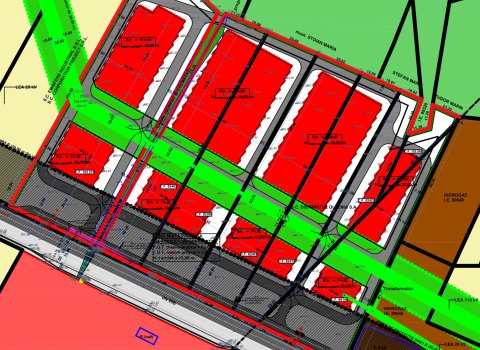 Teren in zona comerciala | Vama Pitesti |  S: 50.000 mp | Deschidere 270m | Autostrada
